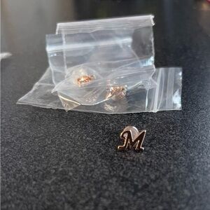 Earrings Letter “M”